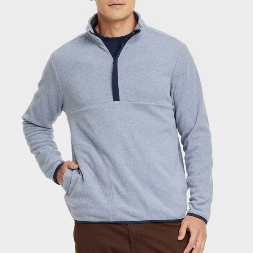 Goodfellow & Co.  Polar Fleece Half Zip Sweatshirt Size Large